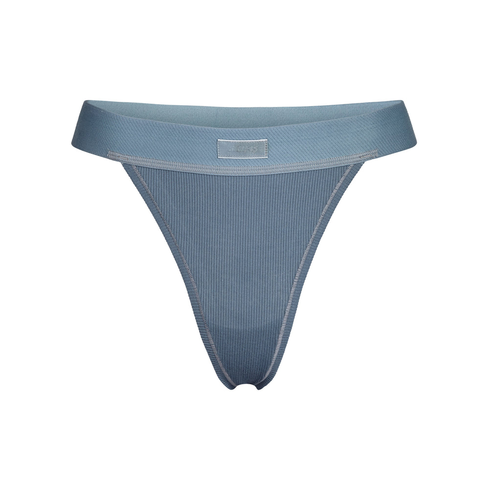 Lanières Skims COTTON RIB Bleu | 271VLZJCI