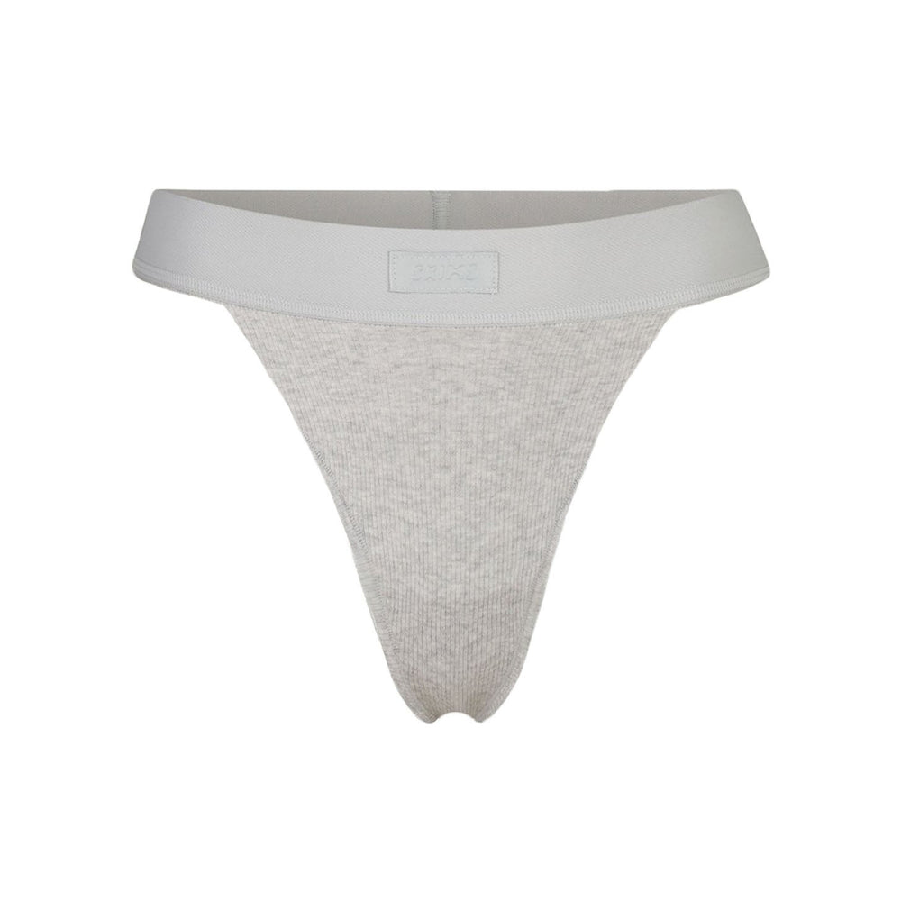 Lanières Skims COTTON RIB Grise Clair | 853XCYNJO