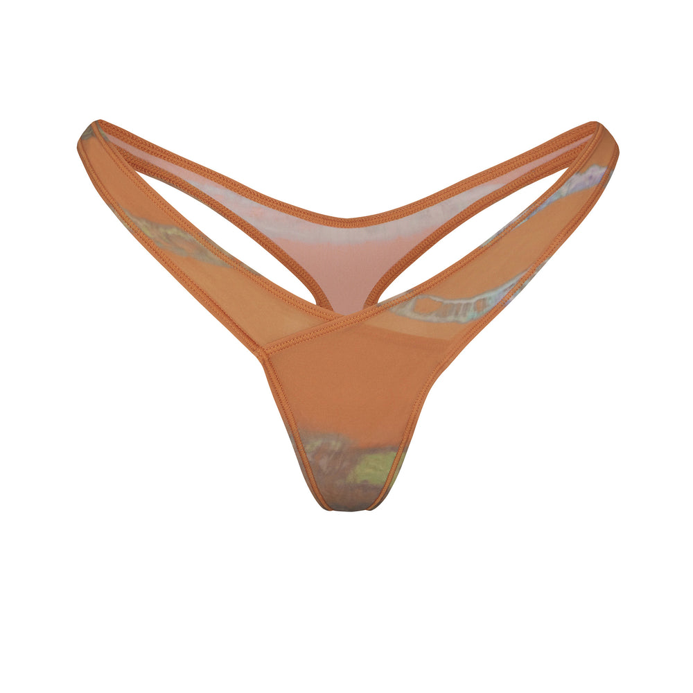 Lanières Skims JELLY SHEER HIGH CUT Marron | 846FDEWRQ