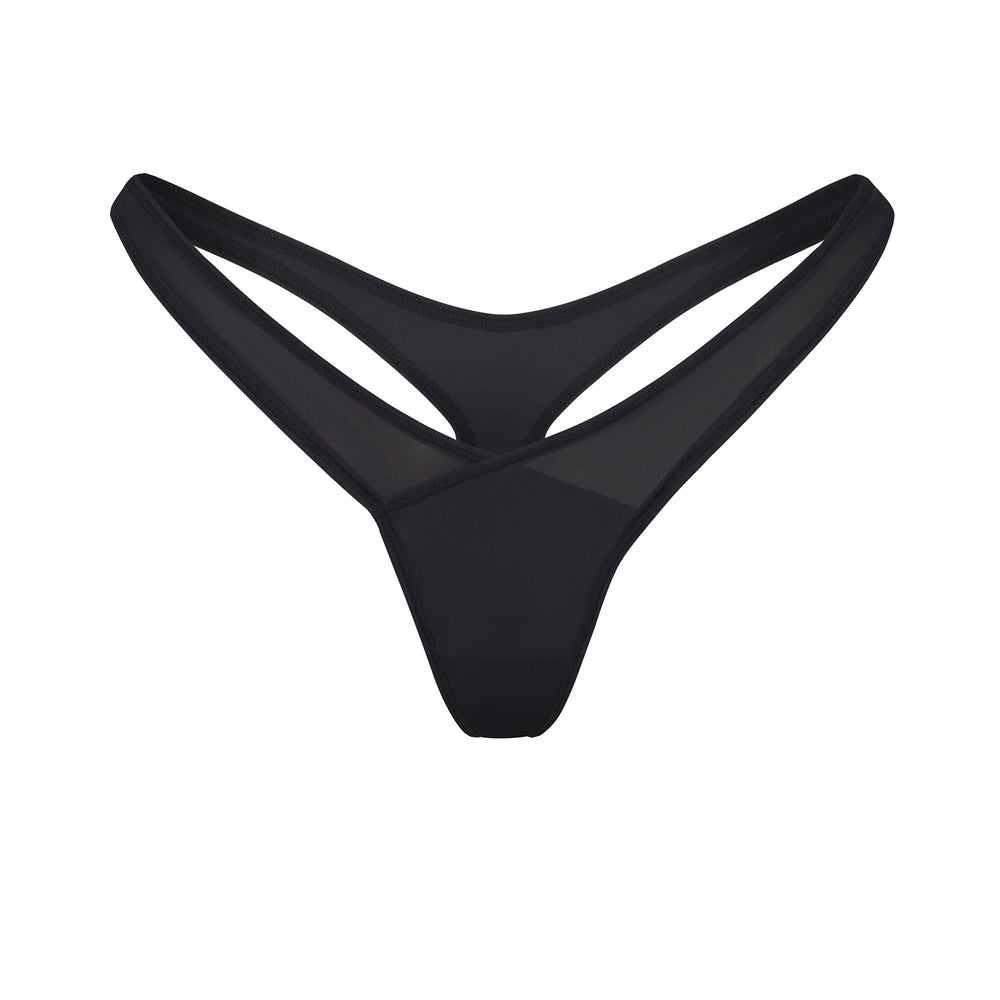 Lanières Skims JELLY SHEER HIGH CUT Noir | 748MRCYLA