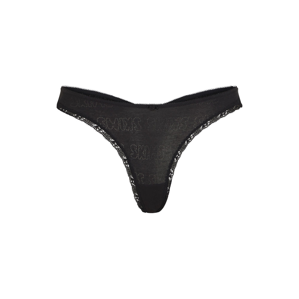 Lanières Skims LACE POINTELLE Noir | 604WEPMGV