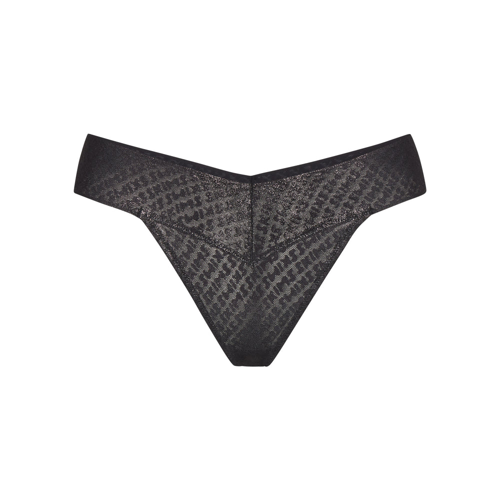 Lanières Skims LOGO MESH FOIL Noir | 408GXZDSF