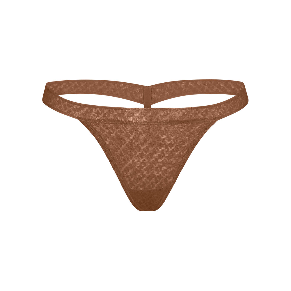 Lanières Skims LOGO MESH FOIL SKIMPY Marron | 037KTNDFA