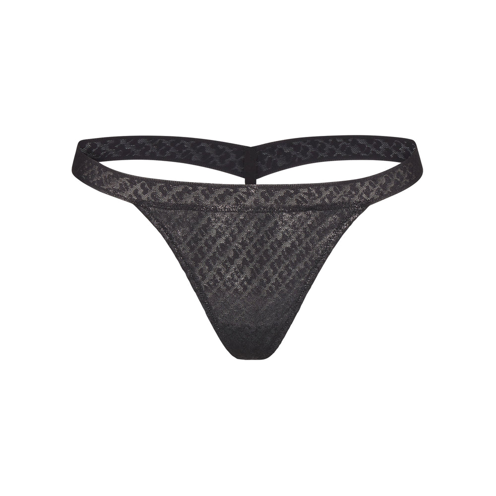 Lanières Skims LOGO MESH FOIL SKIMPY Noir | 860ZSPYUX