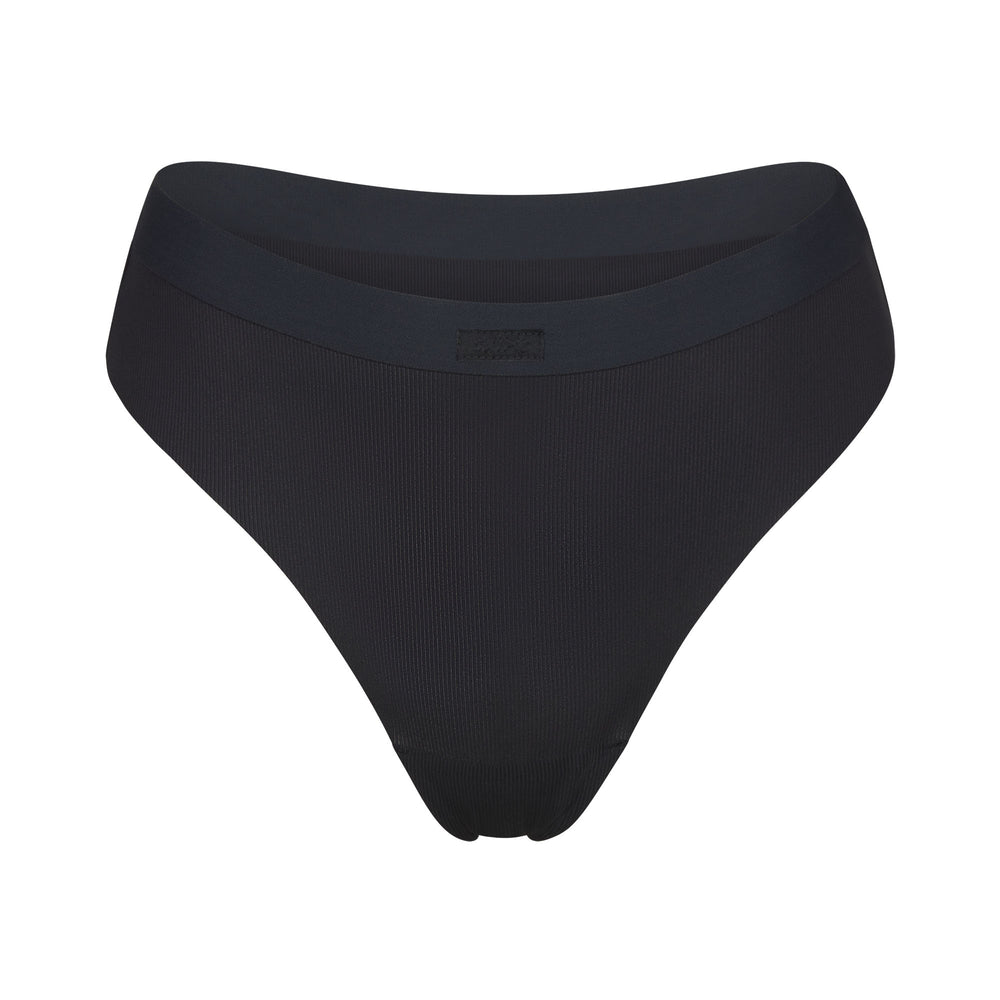 Lanières Skims SMOOTH RIB Noir | 746NZIBVR