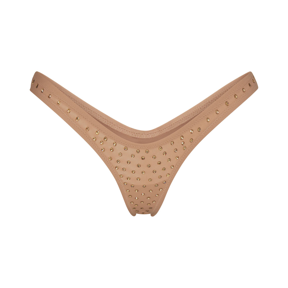 Lanières Skims SPARKLE JERSEY MINI Abricot | 107LASJPY