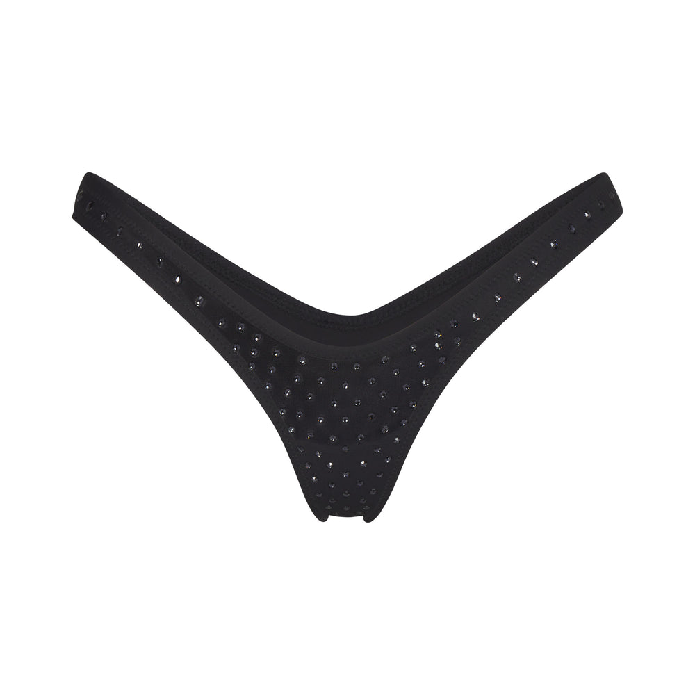 Lanières Skims SPARKLE JERSEY MINI Noir | 517UDNYMP