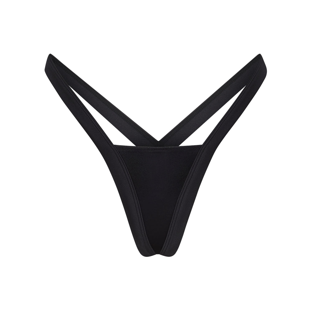 Lanières Skims STRETCH SATIN BUTTERFLY Noir | 076SIUEND