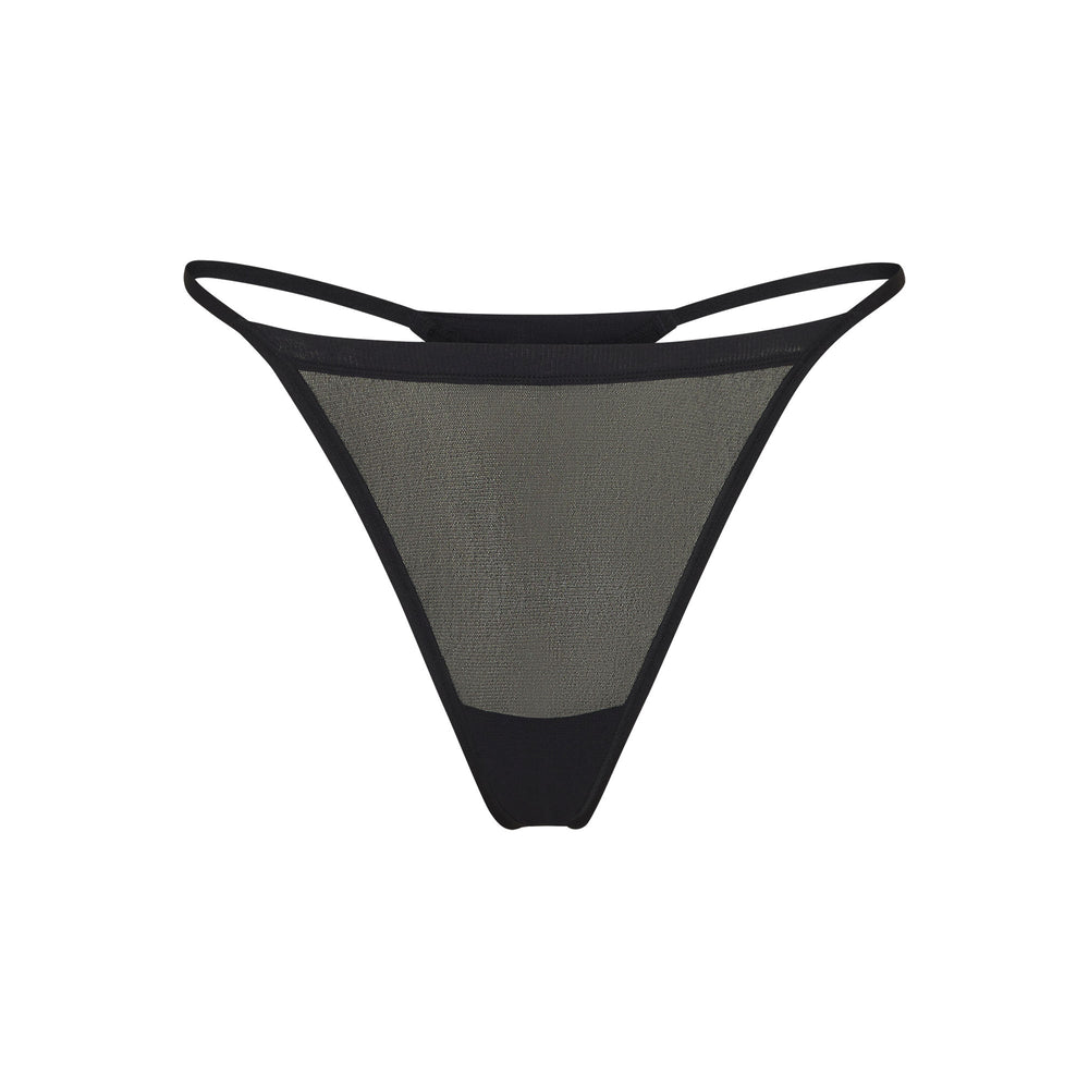 Lanières Skims SUMMER MESH STRING Noir | 186FCBQXR