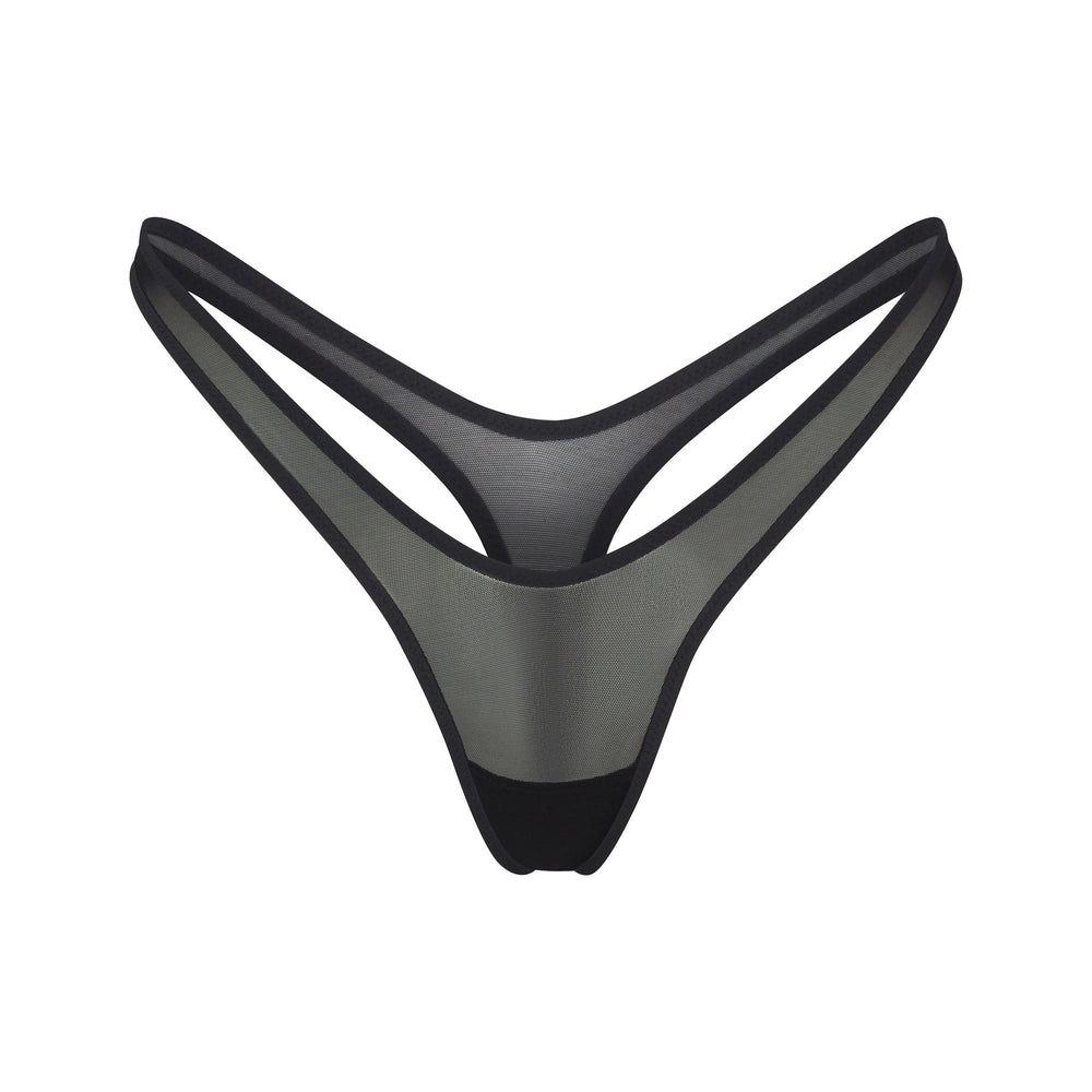Lanières Skims ULTRA FINE MESH MICRO DIPPED Noir | 031TLGXYC