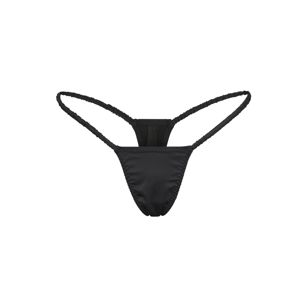 Lanières Skims WOVEN SHINE SCRUNCHIE STRING Noir | 130FVDNRE