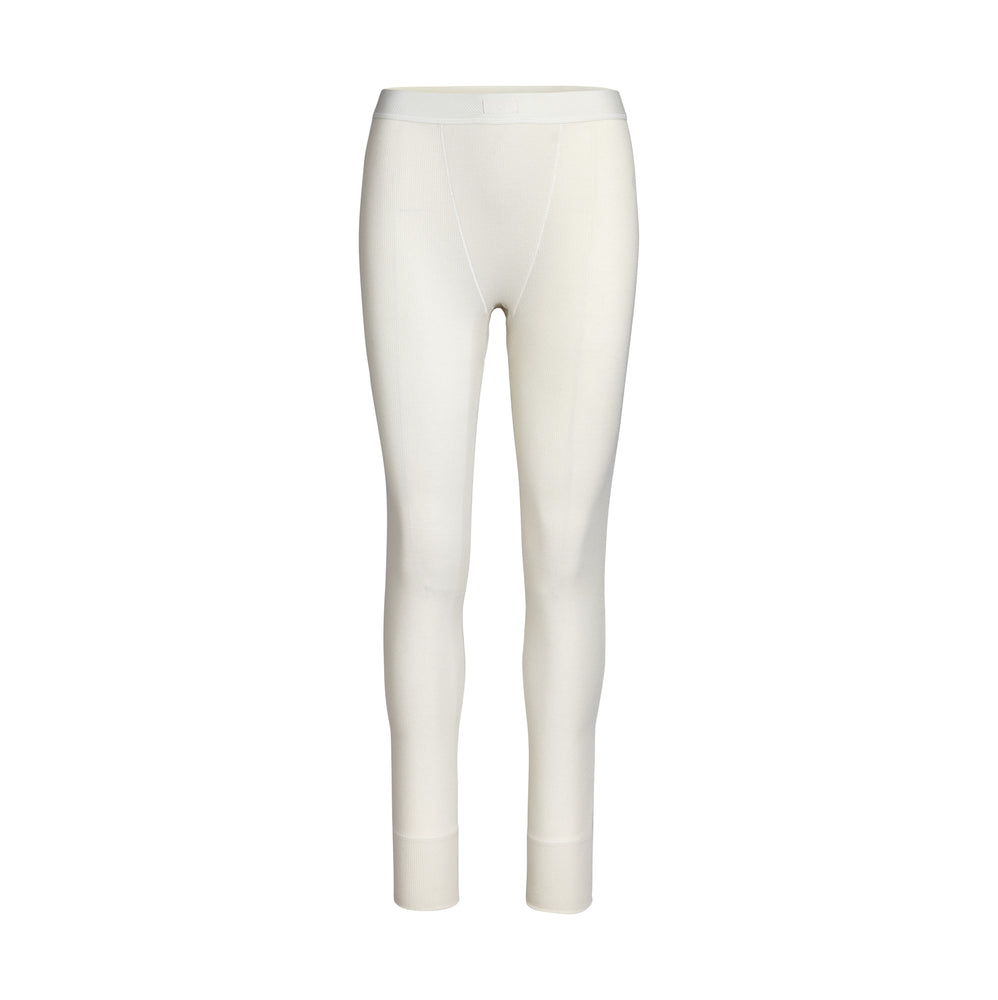 Leggings Skims COTTON RIB Blanche | 257KPDFJX