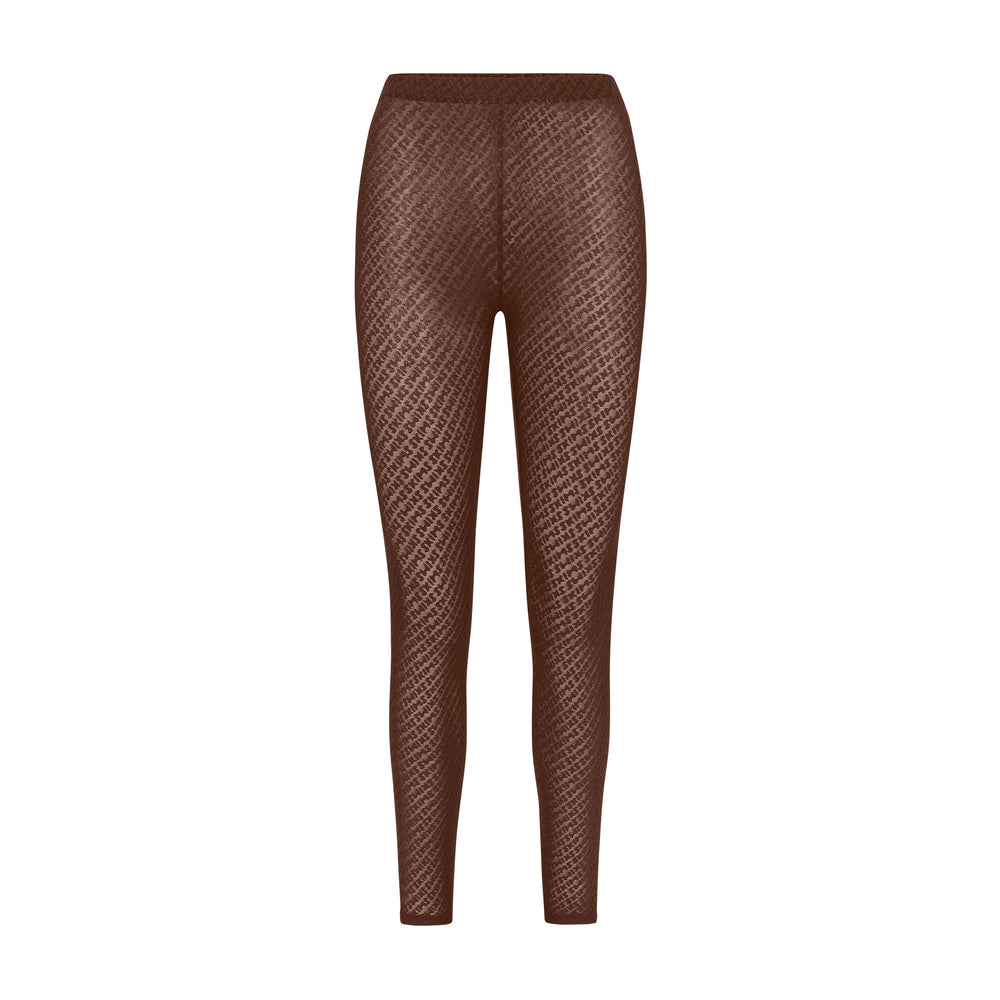 Leggings Skims LOGO MESH FOIL Chocolat | 946BLORZA