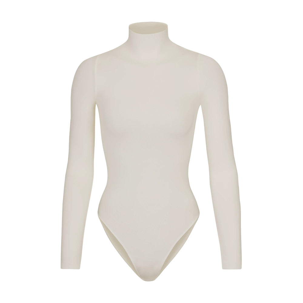 Long Sleeve Bodysuit Skims ESSENTIAL MOCK NECK Blanche | 061RSLJAZ