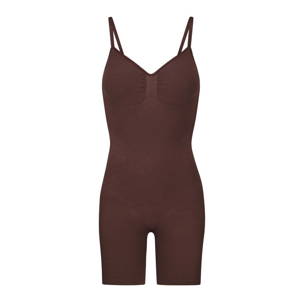 Low Back Bodysuit Skims SEAMLESS SCULPT MID THIGH Chocolat | 305TWZANV