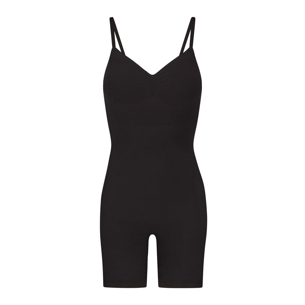 Low Back Bodysuit Skims SEAMLESS SCULPT MID THIGH Noir | 368GBWUKP