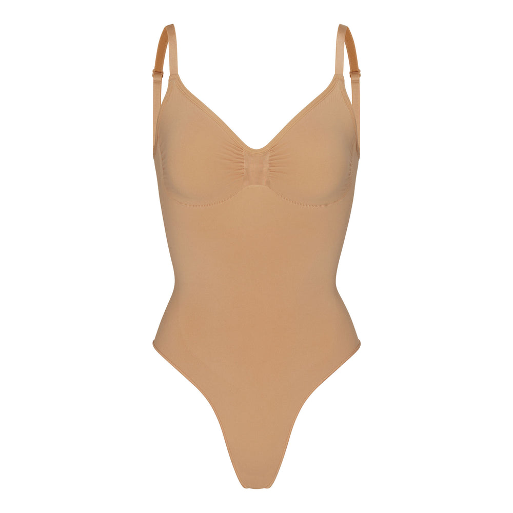 Low Back Bodysuit Skims SEAMLESS SCULPT BODYSUIT Beige | 716NOPGUK