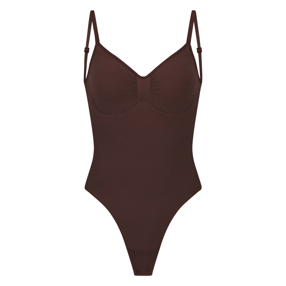 Low Back Bodysuit Skims SEAMLESS SCULPT BODYSUIT Chocolat | 785BRZSMW