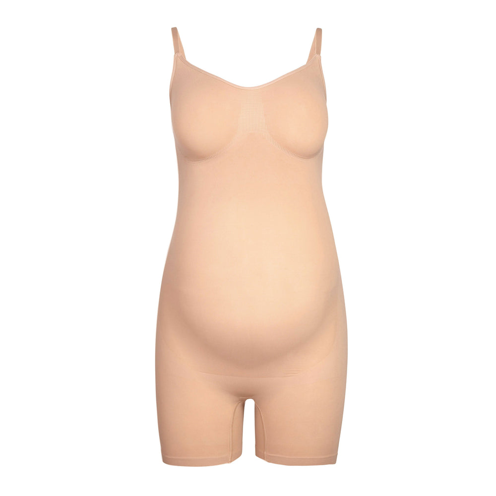 Maternity Shapewear Skims MATERNITY SCULPTING BODYSUIT MID THIGH Beige | 015FRKZTE