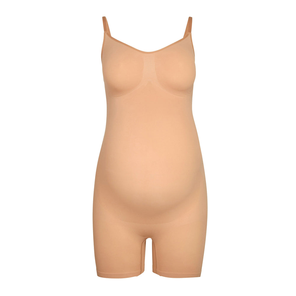 Maternity Shapewear Skims MATERNITY SCULPTING BODYSUIT MID THIGH Beige | 215XYNTEL