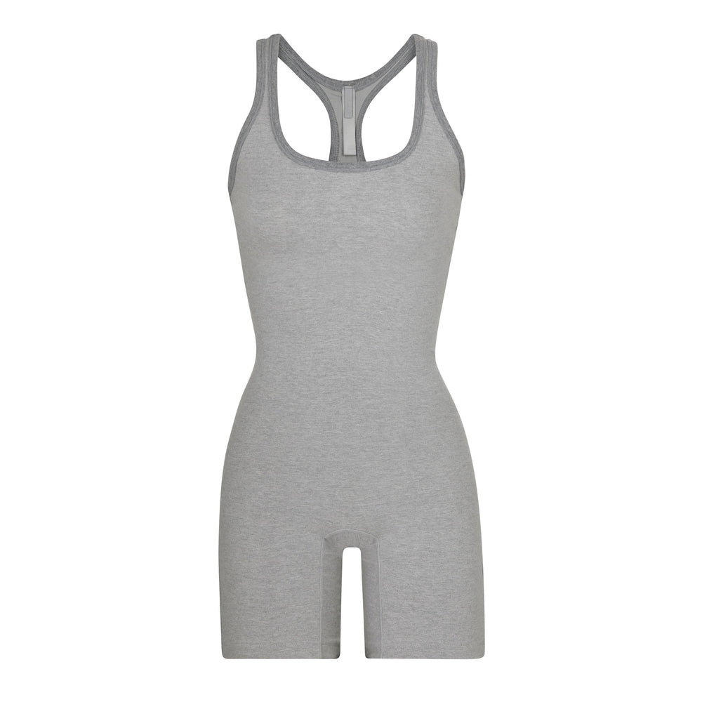 Mid Thigh Bodysuit Skims OUTDOOR Grise | 912NECWPJ