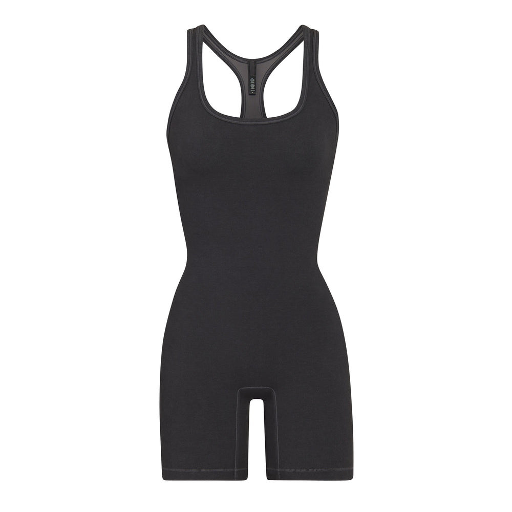 Mid Thigh Bodysuit Skims OUTDOOR Noir | 784OYQTAI