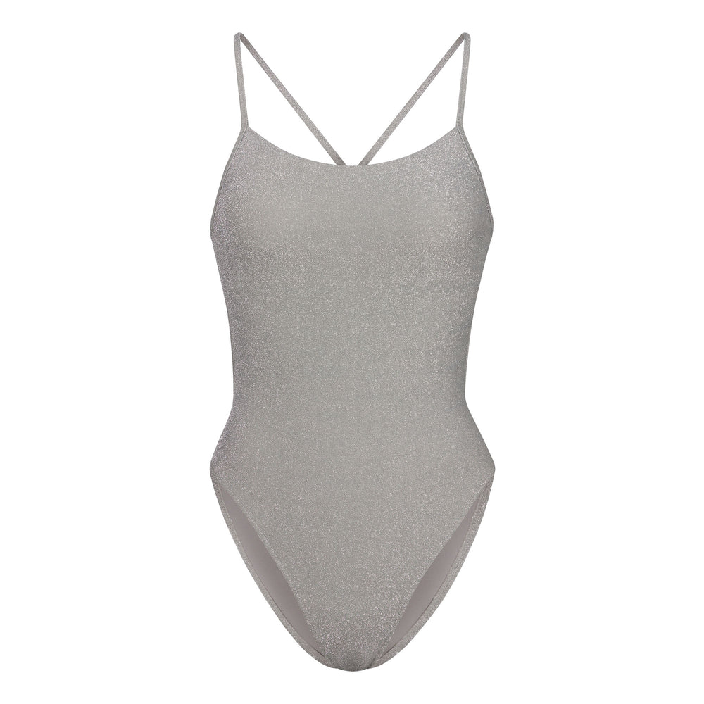 One Piece Skims GLITTER SWIM Grise | 485TZWBMK