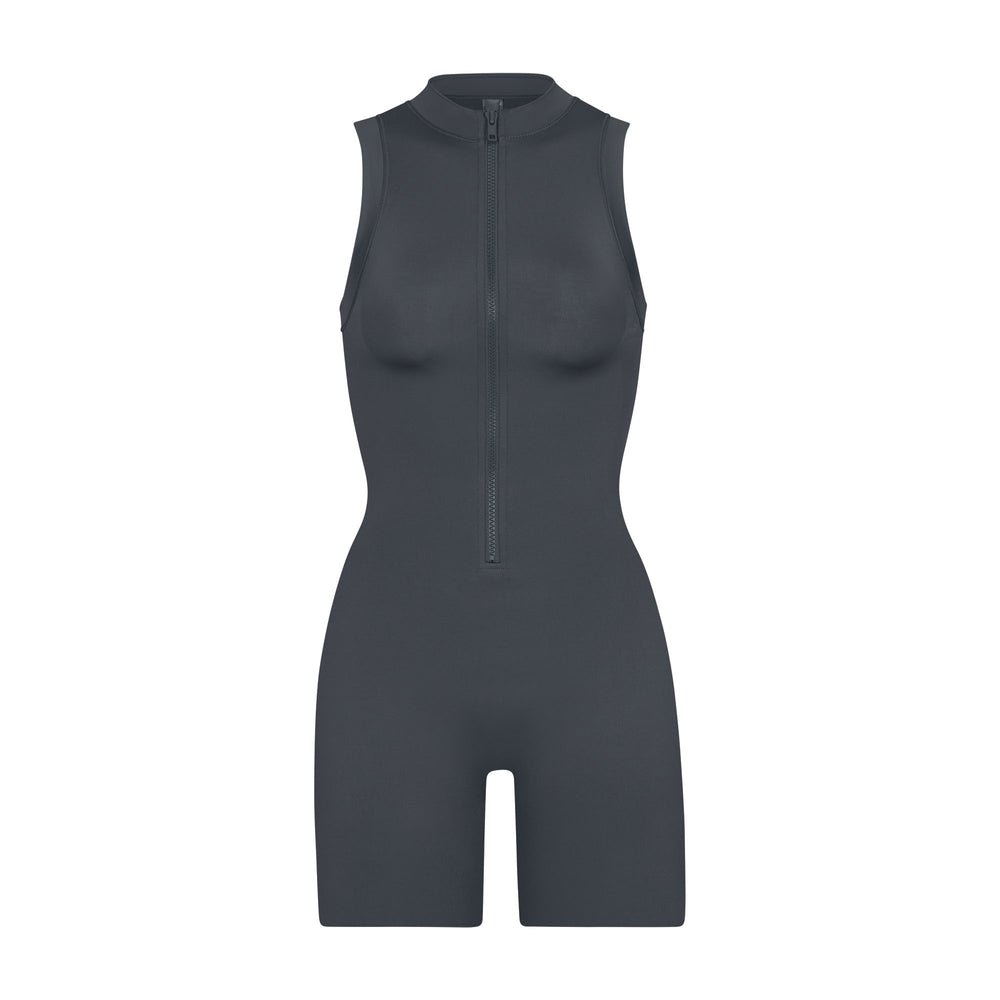 One Piece Skims SWIM MOCK NECK CYCLE SUIT Grise Foncé | 673CNUGXA