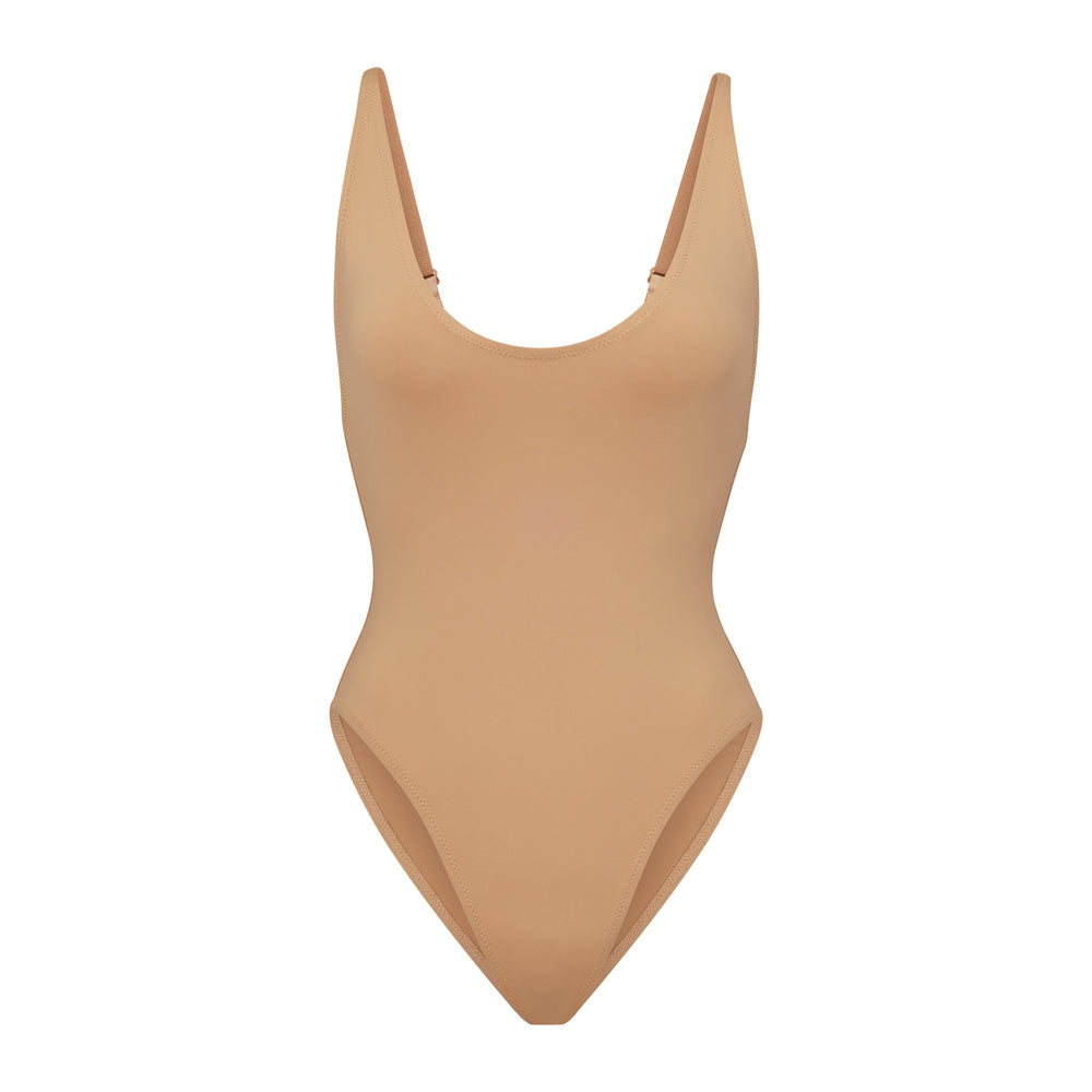 One Piece Skims SWIM SCOOP NECK Beige | 859EJUYCD