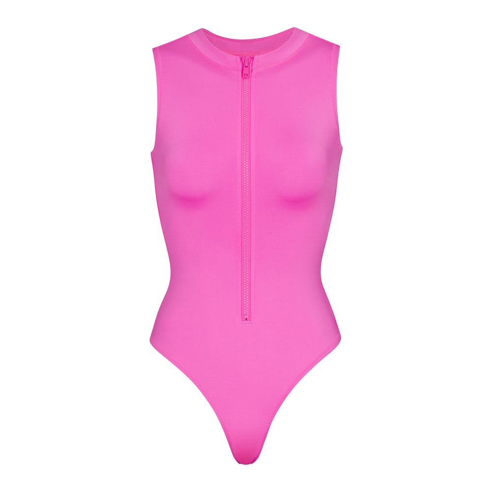 One Piece Skims SWIM ZIP FRONT SLEEVELESS Rose | 194DQEMCX