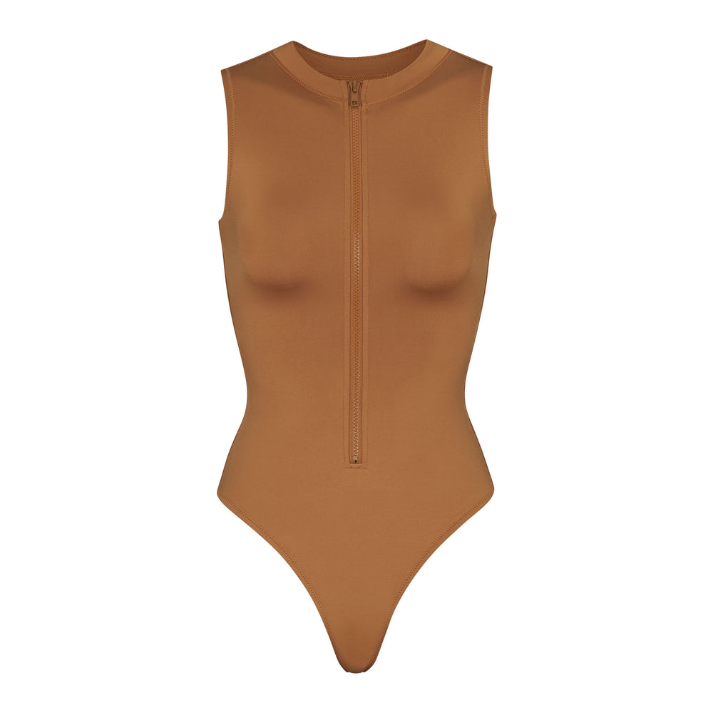 One Piece Skims SWIM ZIP FRONT SLEEVELESS Abricot | 536DTABEX