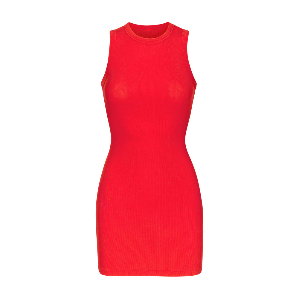 Peignoir Skims COTTON RIB TANK Rouge | 794DLCORS