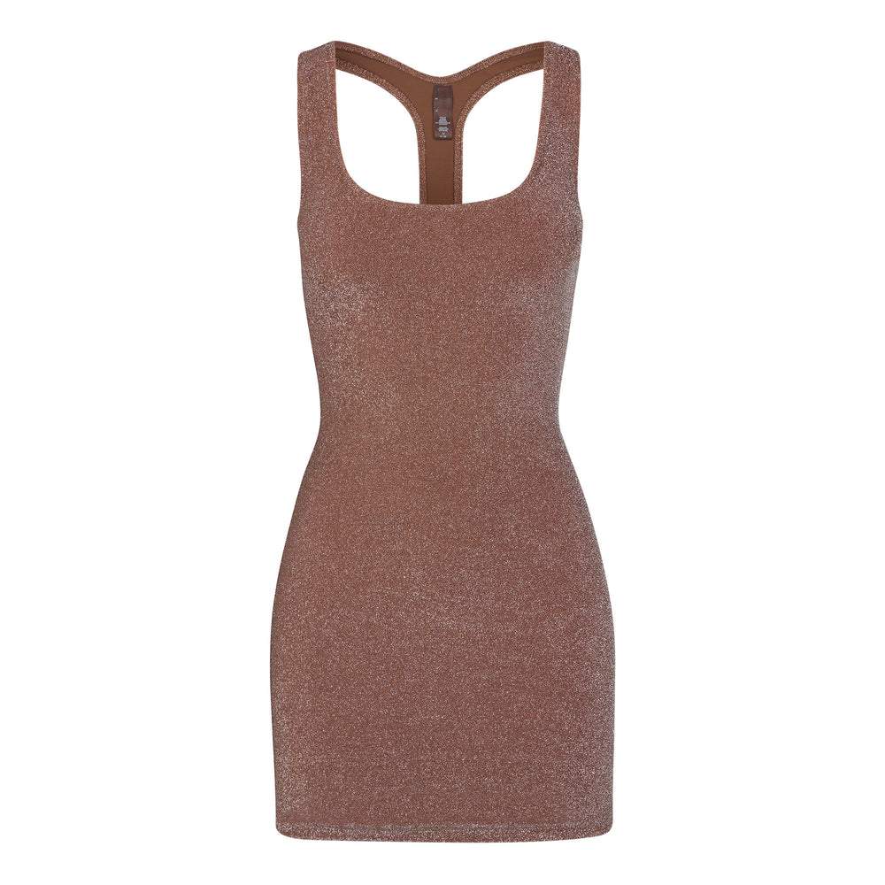 Peignoir Skims GLITTER SWIM METALLIC Marron | 876EWCUJZ