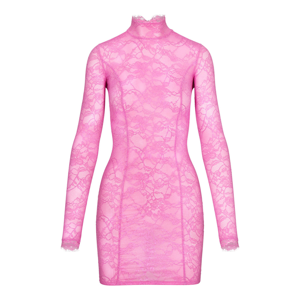 Peignoir Skims LACE TURTLENECK Rose | 410LRUZVM