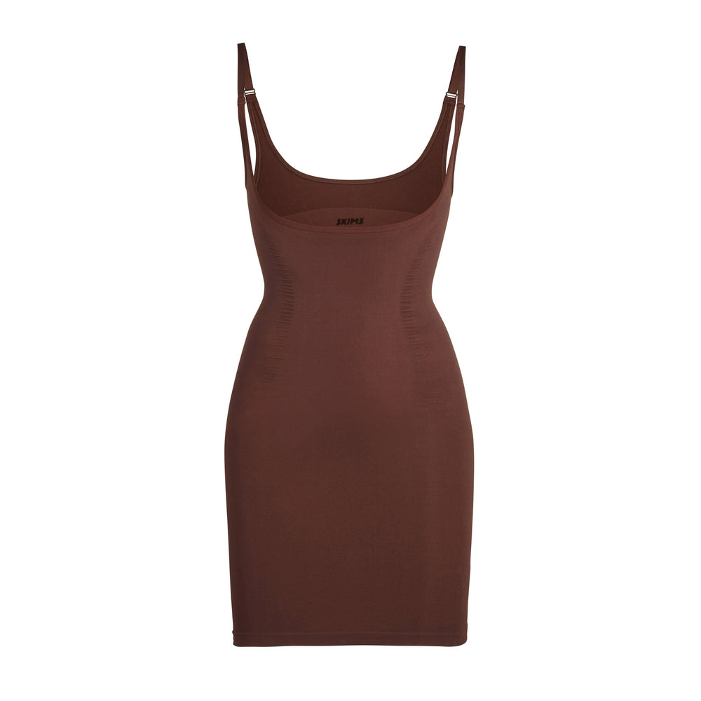 Peignoir Skims OPEN BUST SLIP Chocolat | 152OZCBVU