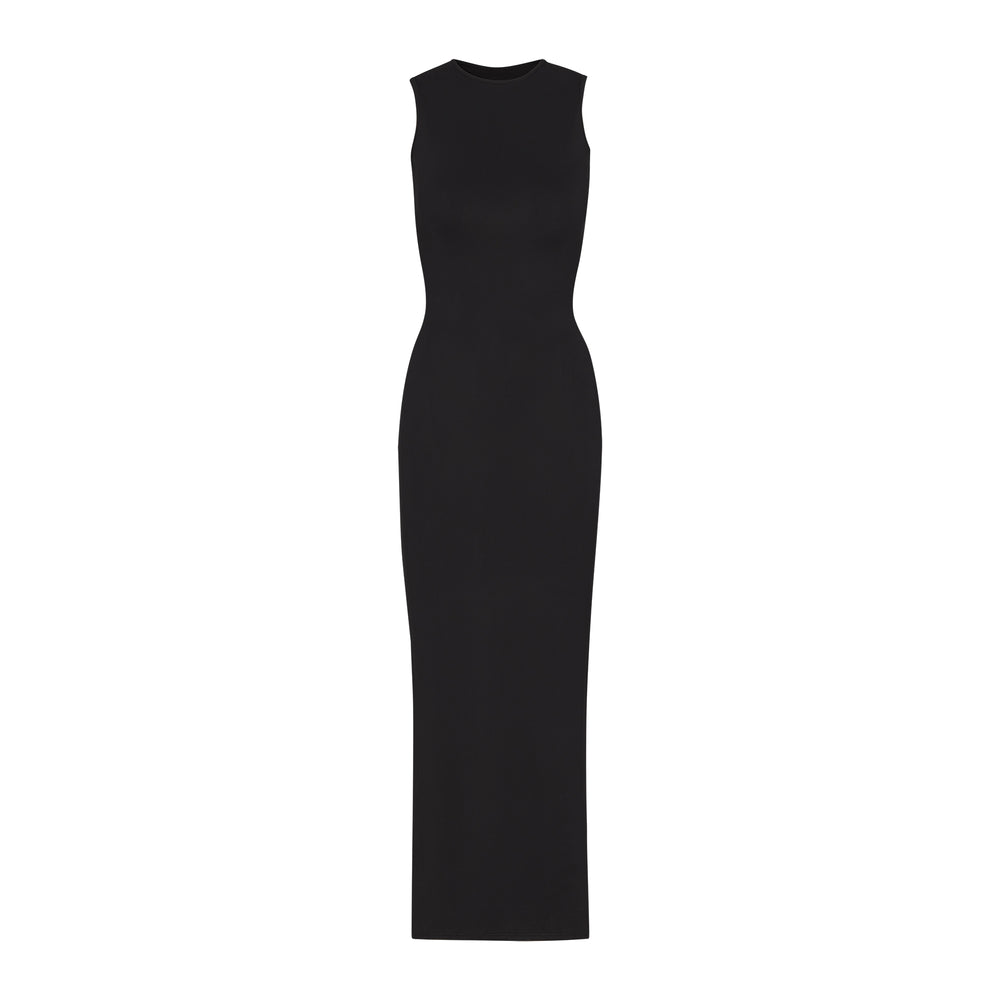 Peignoir Skims SMOOTH LOUNGE CREW NECK SLEEVELESS Noir | 873FIOXMY