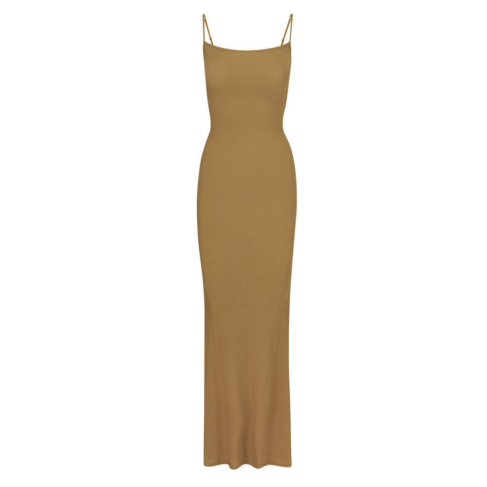 Peignoir Skims SOFT LOUNGE LONG SLIP Doré | 129YZPMET