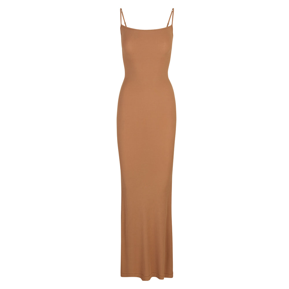 Peignoir Skims SOFT LOUNGE LONG SLIP Marron | 689AKVCBX