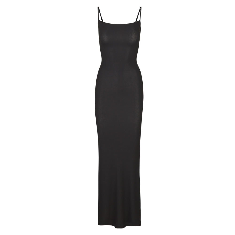 Peignoir Skims SOFT LOUNGE LONG SLIP Noir | 934OYRLWT