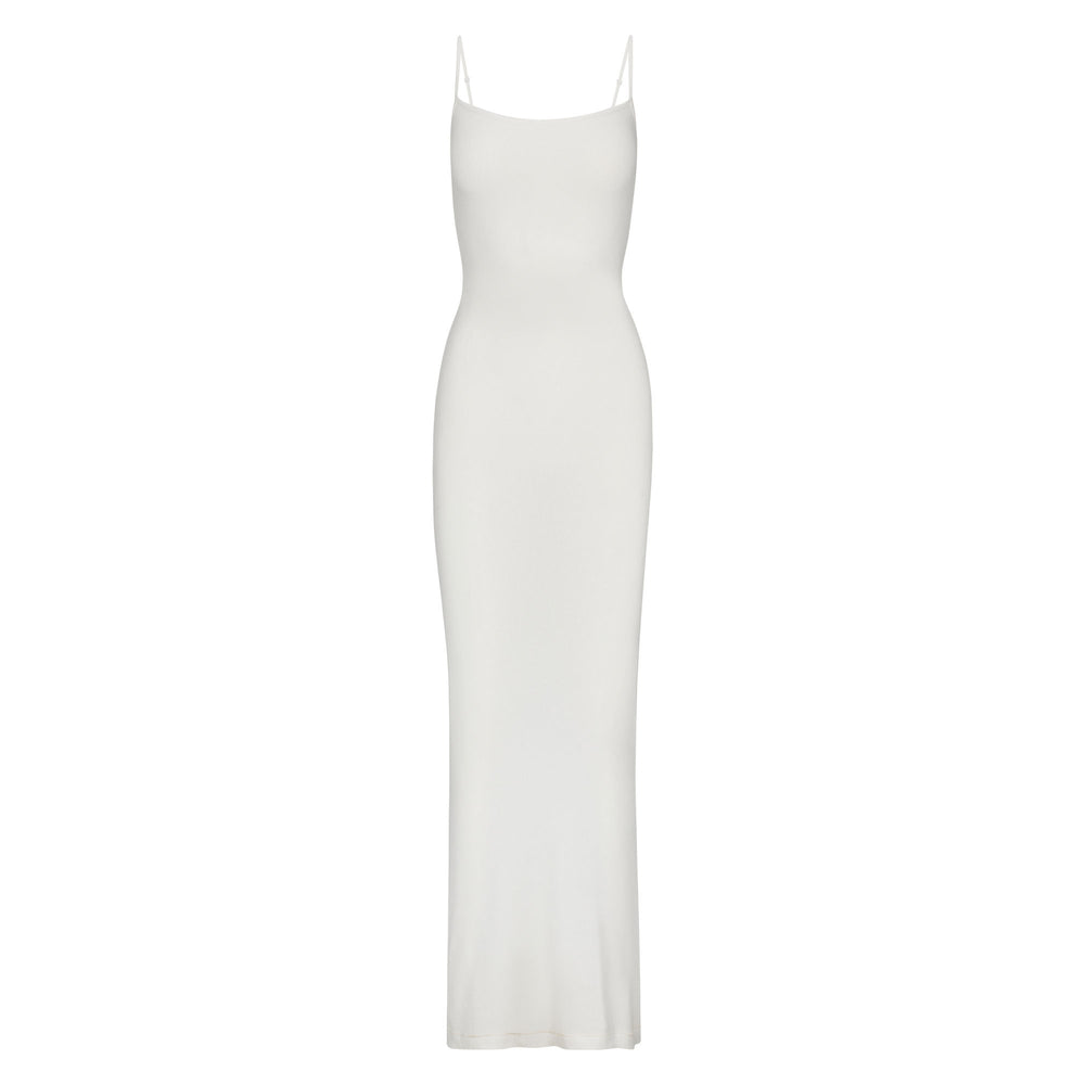 Peignoir Skims SOFT LOUNGE SHIMMER LONG SLIP Blanche | 058XKVDHL