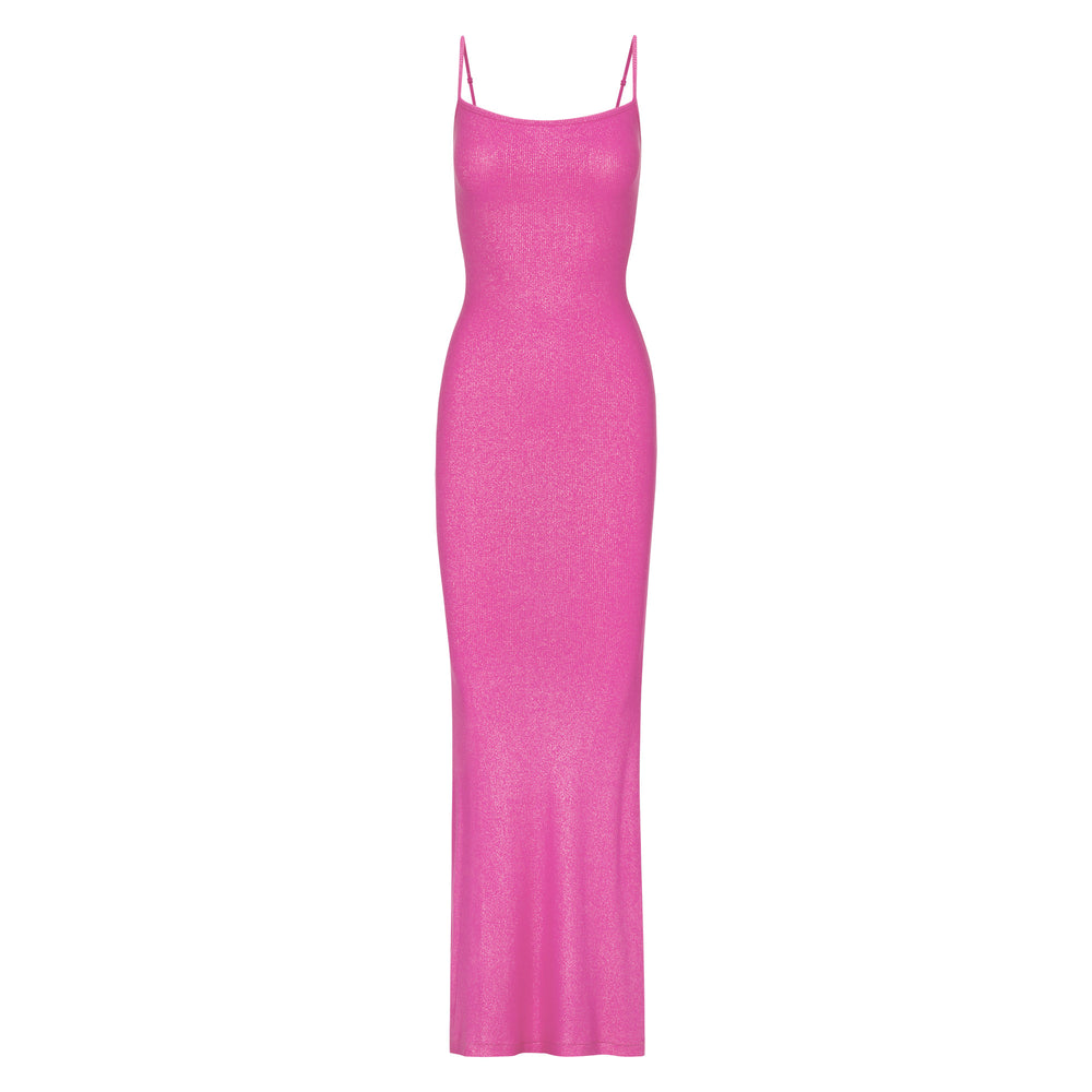 Peignoir Skims SOFT LOUNGE SHIMMER LONG SLIP Fushia | 504PEGNJR