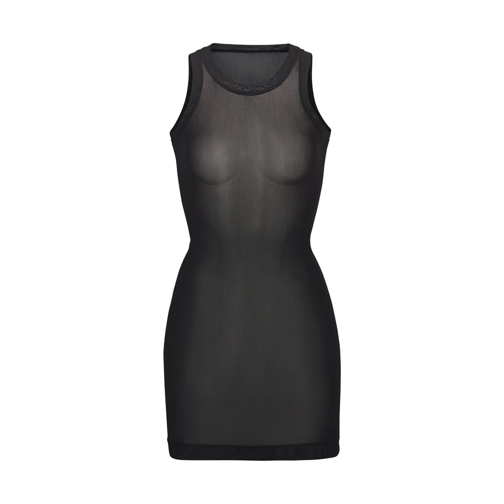 Peignoir Skims SUMMER MESH HIGH NECK TANK Noir | 415UBTDWG