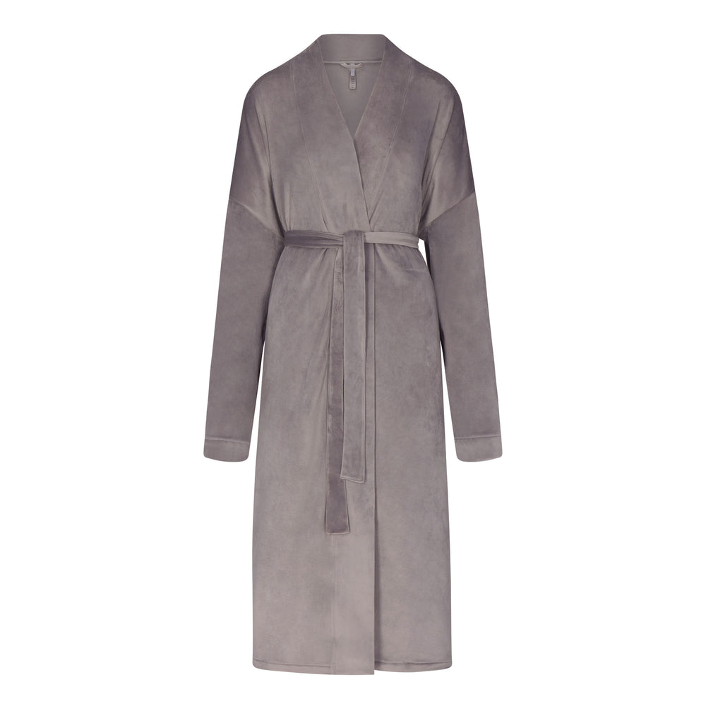 Peignoir Skims VELOUR WRAP Grise | 819VRNCXH