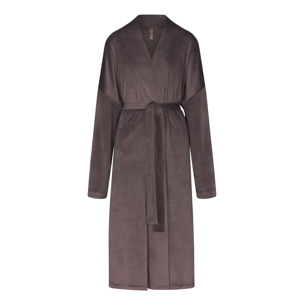 Peignoir Skims VELOUR WRAP Violette Grise | 463KFRINL