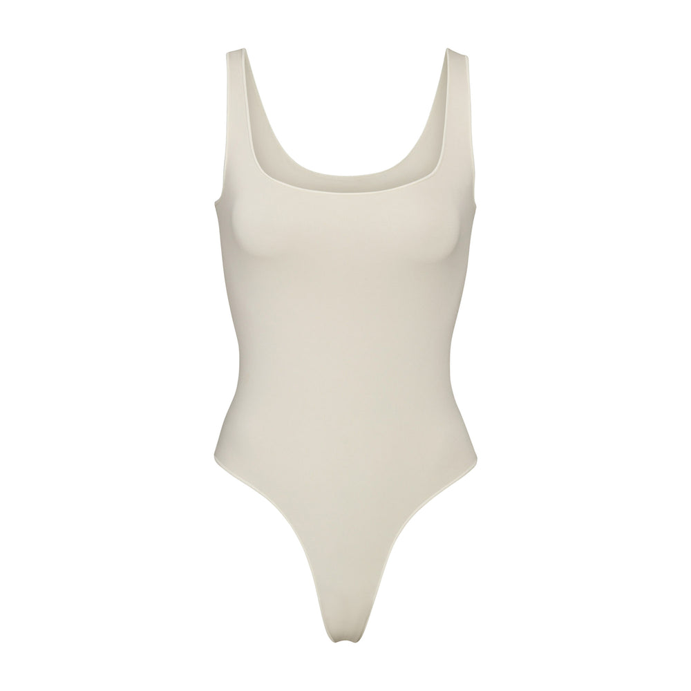Scoop Neck Bodysuit Skims ESSENTIAL Blanche | 851IOSCFG