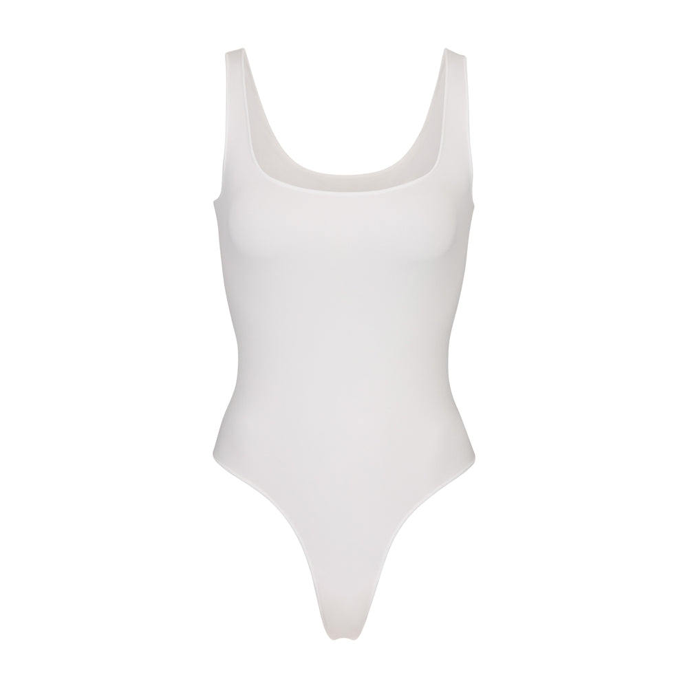 Scoop Neck Bodysuit Skims ESSENTIAL Blanche | 932RABDJP