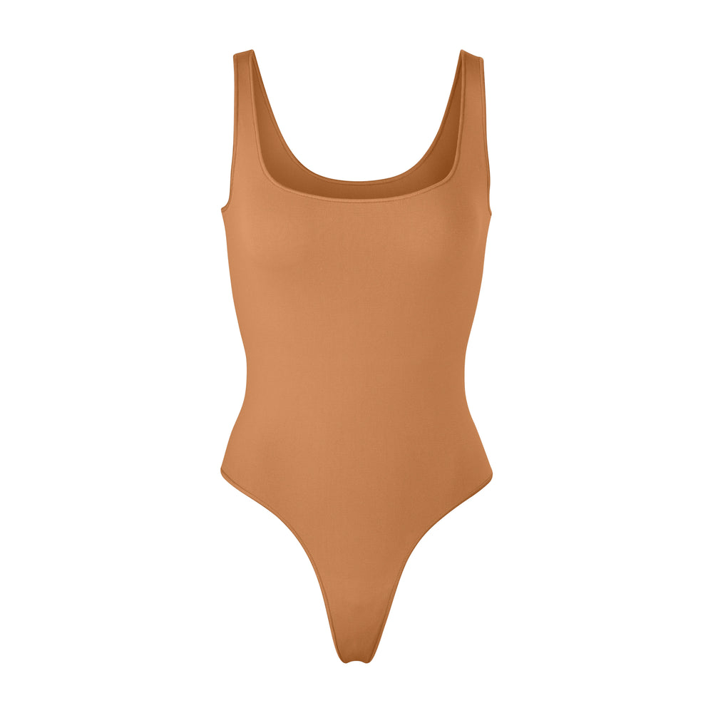 Scoop Neck Bodysuit Skims ESSENTIAL Marron | 716AHLMBV
