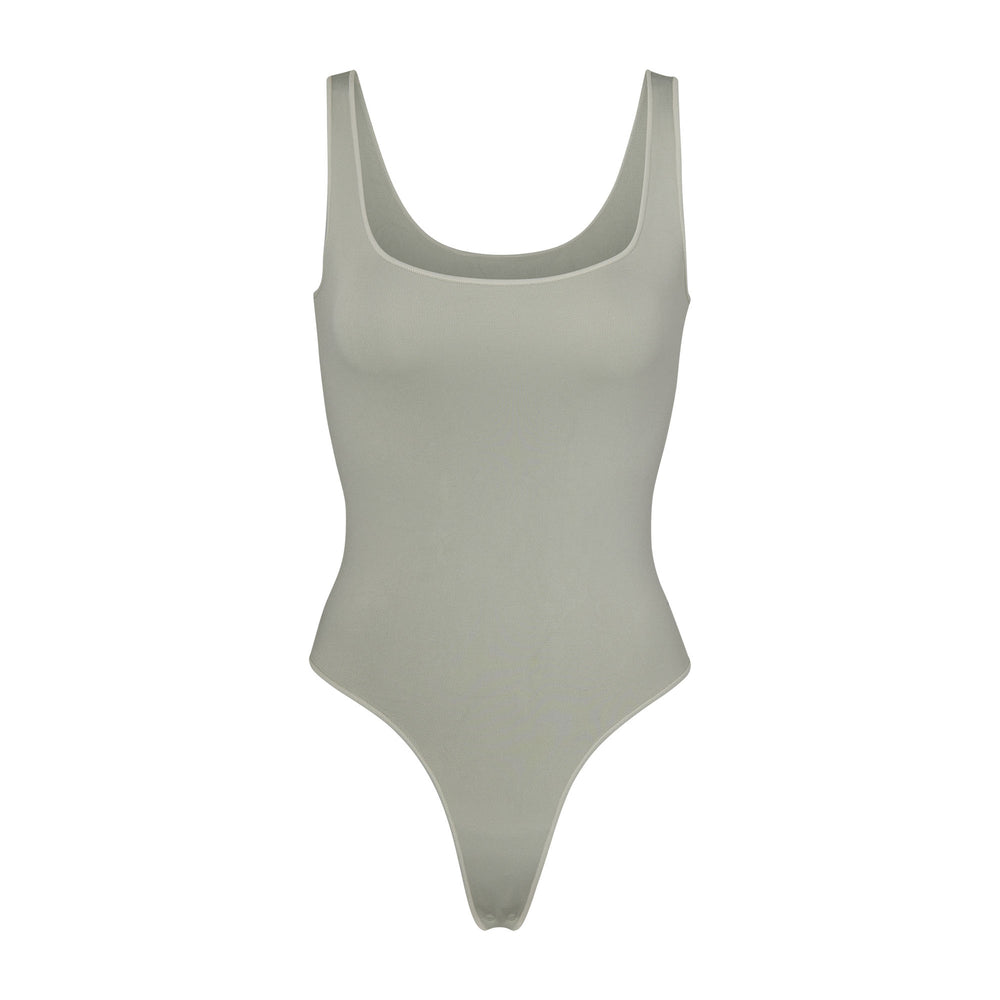 Scoop Neck Bodysuit Skims ESSENTIAL Vert Clair | 264UOTDBH