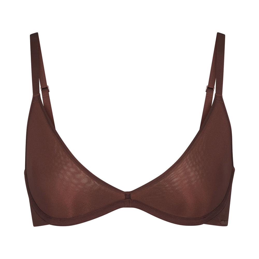 Scoop Neck Bra Skims WEIGHTLESS Chocolat | 528VWFLSR