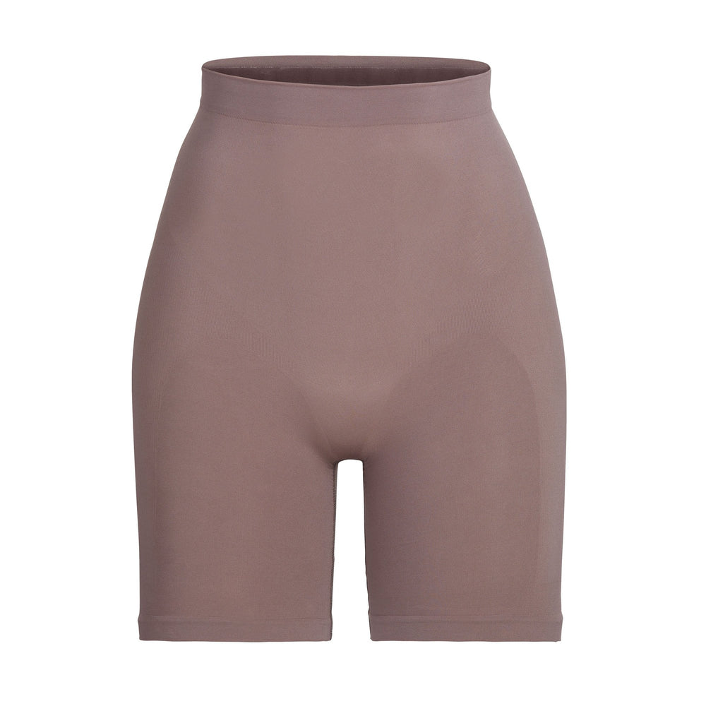 Short Skims SCULPTING MID THIGH W/ OPEN GUSSET Marron | 732LKRQTW
